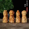 Escultura em Madeira de Tuias Taihang Ornamentos das Quatro Beldades Diao Chan Xi Wang Zhao Jun Shi Yang Yuhuan Artesanato de Relevo Cartoon Fofo