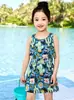 Traje de baño de sirena para niñas, vestido tipo chaleco de verano, para niños, estilo nuevo de bebé, niña princesa, traje de baño de una pieza dividido