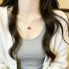 Acessórios de Nicho Estilo Ins Minimalista, Corrente de Clavícula Doce e Cool, Corrente para Moletom Suéter, Colar Versátil de Moda de Luxo Leve para Mulheres