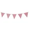 Año Nuevo rojo negro oro y plata polvo de purpurina rosa banderín de papel con cuerda de hilo banderín decoración de fiesta suministros banderín de tirar