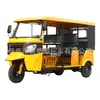 Triciclo tuktuk de motocicleta propulsado por combustible exportado a África, vehículo dudu de comercio exterior, vehículo de pasajeros turístico transfronterizo