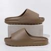 Sapatos de Coco EVA Verão Sapatos Masculinos Interior e Exterior Femininos Solado Espesso Logo Sensação de Cocô Chinelos de Casa Antiderrapantes
