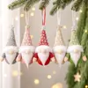 Cross-border novo tecido de Natal floresta boneca pingente sem rosto boneca ornamentos cena decoração atacado em estoque