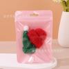 Bolsa autosellable color macaron bolsa holográfica bolsa de color transparente engrosada bolsa de sellado para joyería bolsa de embalaje para brochas de maquillaje venta al por mayor