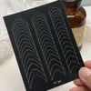 Adesivos para Manicure Francesa Vazados Designs Pintados por Spray Estrela de Cinco Pontas Cruz Laço Decorações para Unhas Venda por Atacado