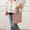 Bolsa de tela de pana estilo coreano vintage, para llevar a mano, ideal para estudiantes, momias y viajeros.