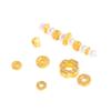 Chapado al vacío durante mucho tiempo no se decolora oro accesorios diy espaciador Ruyi Xiangyun moneda lingote cuentas material para pulsera