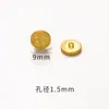 Accesorios Chapados en Oro que Conservan el Color Joyería DIY Cierre con Acabado Dorado Antiguo Botón Doble Felicidad Pulsera Cuerda de Mano Cierre para Tejido