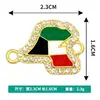 Accesorios Coreanos al por Mayor Estrella de Cinco Puntas Diamante con Goteo de Aceite Collar Pulsera Colgante Doble Colgante Joyería Accesorios de Aleación DIY