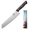 Cuchillo de Cocina con Mango de Madera, Cuchillo de Chef para Uso Doméstico, Cuchillo para Rebanar y Cortar Carne, Cuchillo de Cocina Afilado de Acero Inoxidable Asakh-No.898
