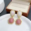 Brincos Vintage Frescos com Pedras de Diamante, Estilo Corte Francês, Brincos da Moda Únicos de Nicho, Brincos de Luxo Leve de Alta Qualidade para Mulheres