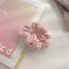 Malla de Doble Capa de Verano Sensación de Bolas Anillo para el Pelo de Intestino Grueso Cuerda para el Pelo de Principios de Primavera para Mujer Cuerda para el Pelo Popular en Internet Fresca Elegante Tocado