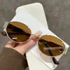 Superventas Transfronterizos Estilo Veraniego Old Money Protección Solar y Protección UV Gafas de Sol Ovaladas Moda para Usar Gafas de Sol de Forma Cóncava
