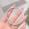 Pulsera de Tobillo Plata 9999 Pulsera de Tobillo de Plata Tailandesa Pulsera de Sutra Budista Pulsera de Tobillo de Plata Pulsera Sólida Regalo de Cumpleaños Día de San Valentín