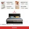 Cama de Tecido Estilo Creme Simples Estilo Celebridade da Internet Orelhas de Elefante Cama de Tecido Tecnológico Pacote Macio Quarto Principal Armazenamento Box Alto Cama de Casal