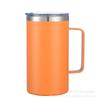 Taza con asa de 24 oz en stock de Amazon, taza de café al vacío de acero inoxidable 304, taza de oficina, taza de cerveza, termo