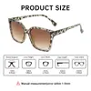 Gafas de Sol Cuadradas con Estampado de Leopardo para Mujer, Gafas de Sol Europeas y Americanas de Alta Gama 2025 Nuevas, Protección Solar UV400, Gafas de Sol Retro