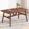 Mesa de comedor para hogar pequeño, mesa de comedor y silla combinadas modernas y sencillas, mesa de comedor de ocio, mesa rectangular nórdica económica