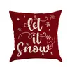 2022 Amazon Home Cojín Decorativo Copo de Nieve Navideño Patrón de Letra y Árbol Funda para Sofá Cojín Funda de Cojín