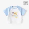 Camiseta de manga corta de verano para bebé Top de verano para niño Camiseta fina de manga corta para bebé Ropa holgada de verano para niños Ropa para niños