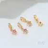 Cobre Chapado en Oro de 14K Color Conservante Circonia Corazón Estrella Doble Rectangular Circonia Colgante Accesorios para Collares de Perlas Hechos a Mano DIY