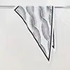 Lenço de seda twill em formato de triângulo, acessório de vestuário, cinto dupla face com estampa paisley, lenço de seda versátil em formato de losango para mulheres, head wrap
