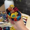Gomas para el cabello de alta calidad, estilo coreano, de colores M&M: sencillo, lindo y muy elástico, perfecto para recogerte el cabello sin causar daño