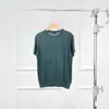 Warren Hailong Kw035 Verano Absorbe el Sudor, Transpirable, Amigable con la Piel, Lana Suave como una Nube de Cuello Redondo de Manga Corta Tejido para Mujer
