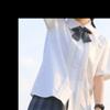 Camisa blanca de uniforme jk de verano para estudiante, uniforme escolar tailandés de manga corta, nicho suelto, escuela japonesa para top combinable con todo