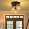 Candelabro de Cuerda de Cáñamo Hecho a Mano Americano Iluminación Tejida Simple Restaurante Sala de Estar Dormitorio Iluminación de Habitación de Hotel Lámpara de Techo