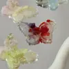 Nuevo Hermoso Dorado Luminoso Lámina de Oro Rosa Mariposa 52mm DIY Hecho a Mano Diseño Accesorios Material para Accesorios Funda de Teléfono Móvil Artículo