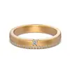 Anillos de Pareja para el Día de San Valentín Anillo de Plata de Ley 925 para Mujer con Acabado Mate Cepillado, Simple y Versátil, Anillos de Pareja con Circonita Microincrustada