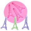 Molde de Silicone Torre Eiffel Dobrável Açúcar Chocolate Bolo Molde Decorativo Molde para Assar DIY