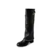 Botines round-toe con tacón grueso, que realzan las piernas, chic y de moda, con hebilla de cinturón, elegantes botas largas para el otoño de 2026