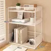 Prateleira de armazenamento para mesa, estante, organizador de mesa para dormitório/escritório, multicamadas, rack de armazenamento pequeno, um item essencial para organizar sua mesa