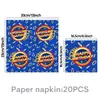 Set de Vajilla Desechable Temática de Sonic Más Vendido Transfronterizo: Vasos de Papel, Platos de Papel, Servilletas, Cubiertos, Set de Decoración de Cumpleaños