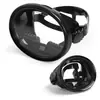 Gafas de Buceo con Protector Nasal, Máscara de Natación Sin Fugas, Gafas con Lente de Vidrio Templado HD Antivaho para Pescador Negro, Unisex