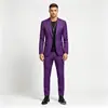 Traje de hombre de un botón entallado, traje de dos piezas business casual de color brillante, ropa formal de hombre para banquetes y actuaciones