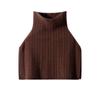 Suéter de cuello alto de cachemira Bufanda de cachemira tejida para mujer Otoño e Invierno Estilo coreano Versátil Calentador de cuello Protector de cuello falso Chal