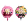 Novo Balão de Filme de Alumínio de Princesa Formato Boneca Rosa Menina Festa de Aniversário Decoração Brinquedo Balão