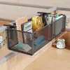 Estante de Almacenamiento para Escritorio, Estante Colgante Ajustable de Gran Capacidad para Estación de Trabajo, Cesta con Gancho Colgante para Mesita de Noche