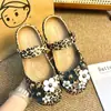 Zapatos de ballet con estampado de lunares estilo Ins, leopardo KT, accesorios para DIY, dijes de zapatos de moda y versátiles, hebillas decorativas para zapatos con agujeros
