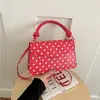 Bolsa Casual de Bolinhas para Mulheres 2026 Nova Tendência de Verão Pequena de Ombro Único Transversal Bolsa Quadrada Pequena Popular da Moda