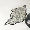 Lenço de Seda Estampado Levemente Luxuoso para Mulheres, Lenço Triangular, Lenço Triangular Decorativo de Seda, Lenço de Pescoço, Xale, Atacado