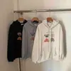 Sudadera con estampado de cachorros, dulce y juvenil, para mujer, colección otoño 2026, elegante, casual y sin esfuerzo chic, top de corte holgado y versátil