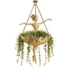 Nuevo producto transfronterizo: Maceta colgante de bailarina de ballet, artesanía de resina, adorno decorativo creativo de alta gama para patio y jardín