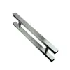Manija de Tubo Cuadrado 304 para Puerta de Vidrio Acero Inoxidable Espesorado Manija para Puerta Principal Puerta de Madera Accesorios de Ferretería Metal Cepillado