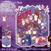 Pegatinas de paisajismo de dibujos animados transfronterizas tamaño pequeño lindas cabañas 3D tridimensionales pegatinas para diario de mano collage de escenas en miniatura pegatinas diy