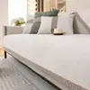 Almofada de Sofá de Chenille Cor Sólida Universal para Todas as Estações Toque de Luxo Leve High-End Tapete de Sofá Anti-Arranhão de Gato Fixa Antiderrapante Almofada de Assento