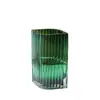 Vaso de Vidro Luxuoso e de Alta Qualidade com Formato de Barriga Grande, Cor Natural, Adequado para Sala de Estar, Arranjo de Galhos Secos de Salgueiro Neve, Vaso para Arranjo de Flores Cultivadas em Água, Ornamento de Decoração de Mesa de Jantar